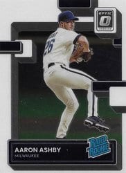 2022 Donruss Optic Base Set Aaron Ashby #36 card