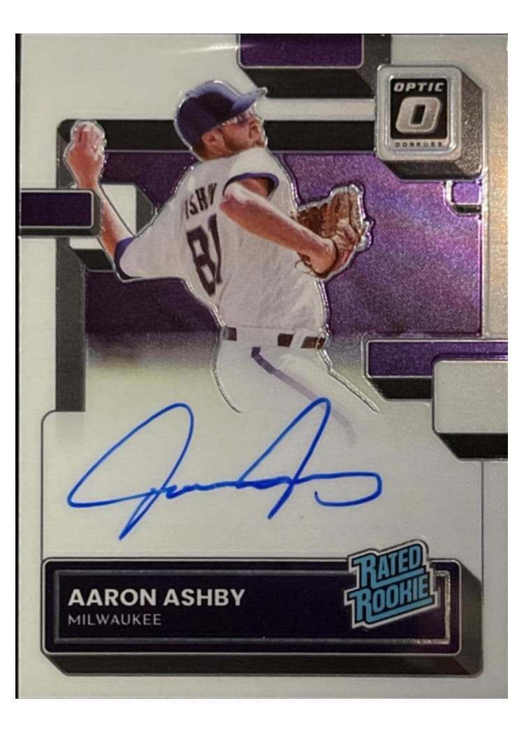 2022 Donruss Optic Rated Rookies Signatures Aaron Ashby #RRS-AA card