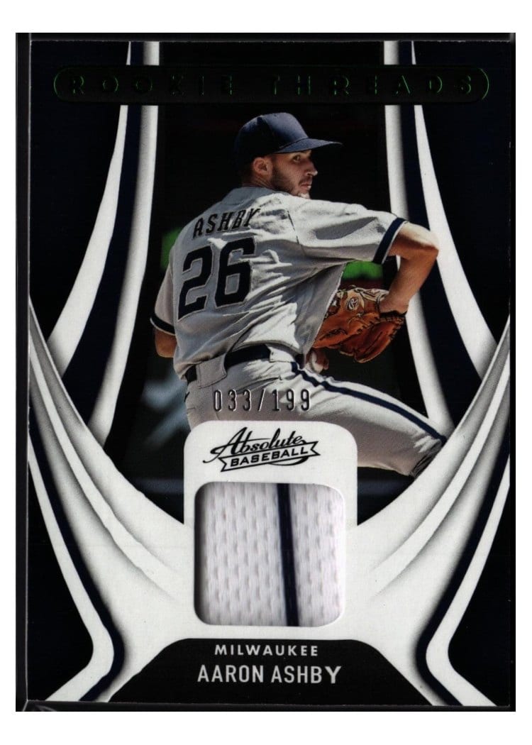 2022 Panini Absolute Rookie Threads Aaron Ashby #RT-AS card