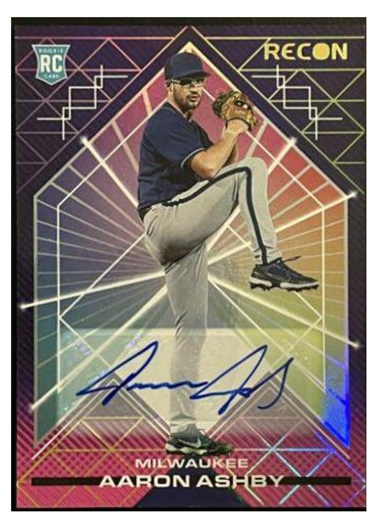 2022 Panini Chronicles Recon Autographs Aaron Ashby #5 card
