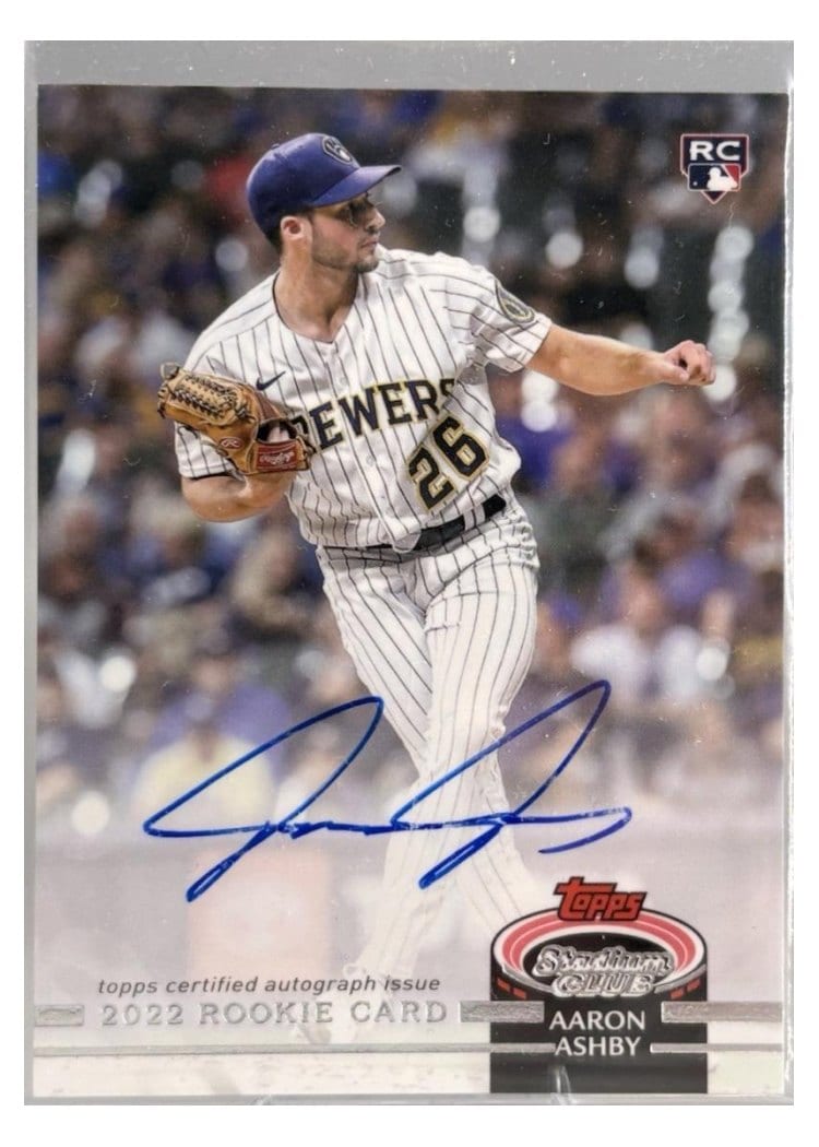 2022 Stadium Club 1992 Design Autographs Aaron Ashby #RDVA-AA card