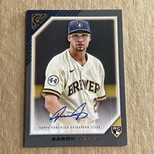 2022 Topps Gallery Rookie Autographs Aaron Ashby #RA-AAY card