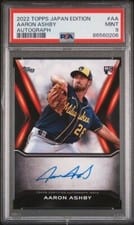 2022 Topps Japan Edition Autographs Aaron Ashby #TJA-AA card