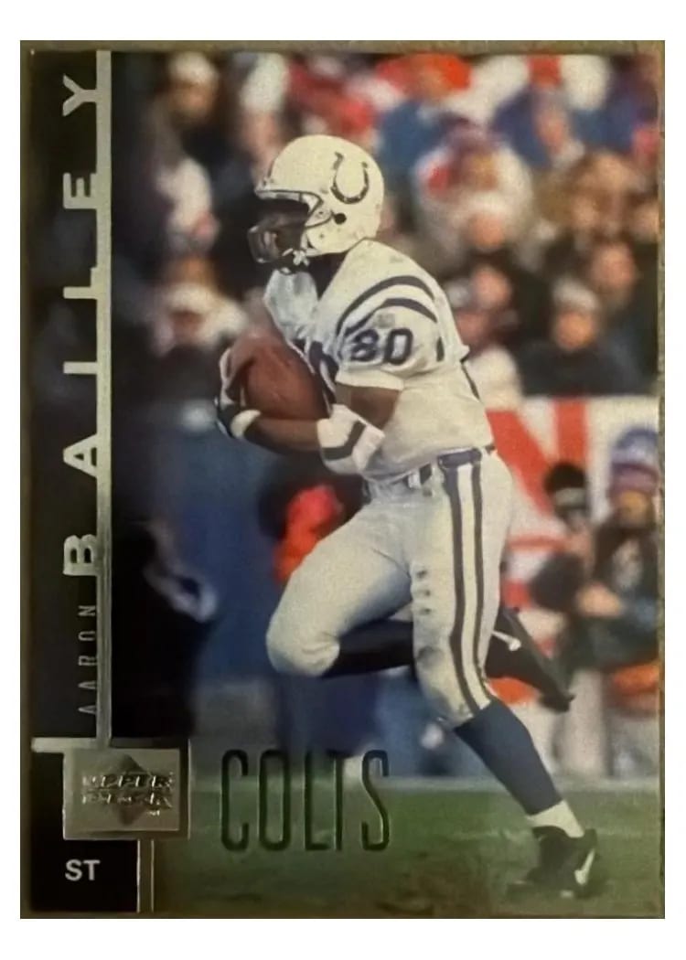 1997 Upper Deck Aaron Bailey #122 card