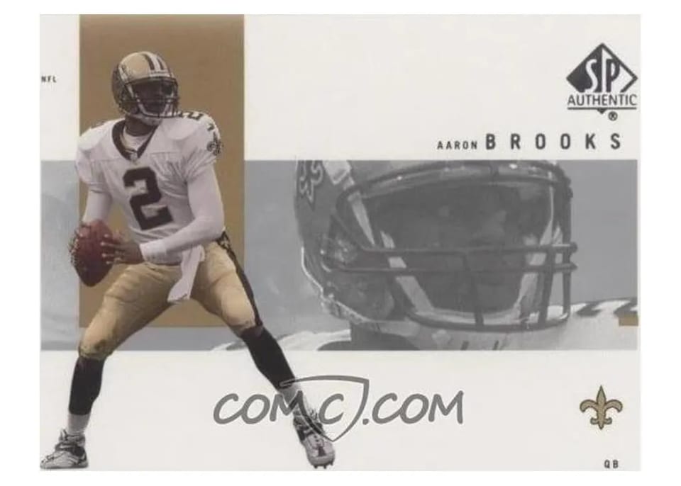 2001 SP Authentic Aaron Brooks #58 card