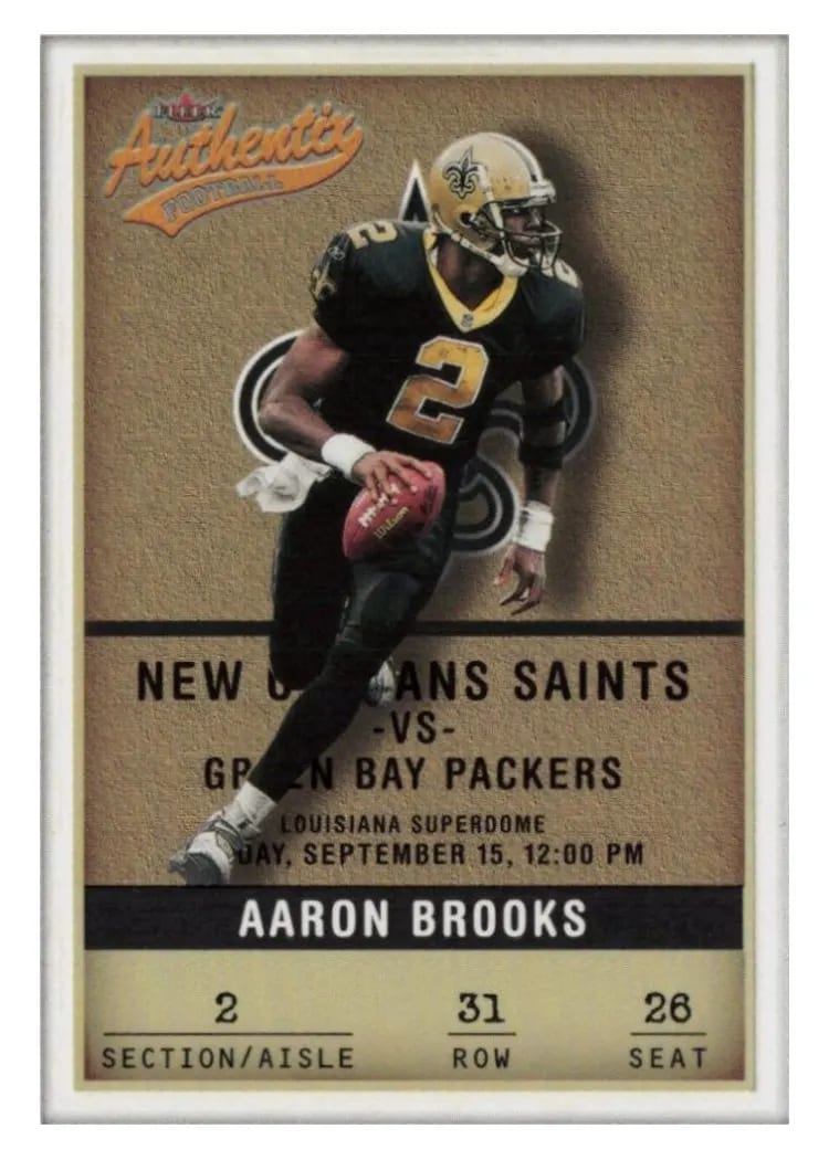 2002 Fleer Authentix Aaron Brooks #31 card