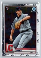 2020 Bowman Chrome Aaron Civale #36 card