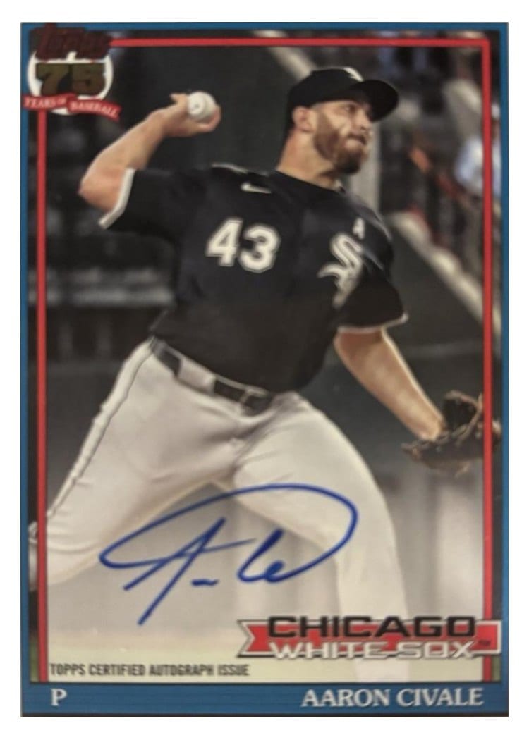 2026 Topps 1991 Topps Autographs Aaron Civale #91A-CIV card