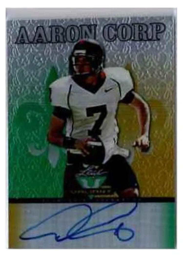2012 Leaf Metal Draft Aaron Corp #AC1 card