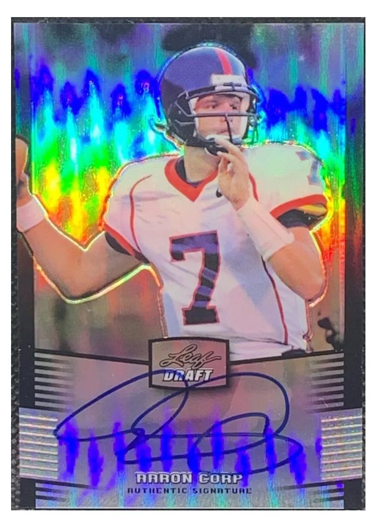 2012 Leaf Metal Draft Aaron Corp #AC1 card