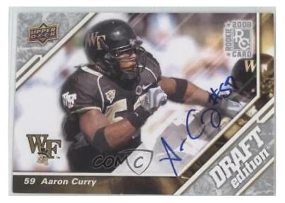 2009 Upper Deck Draft Edition Aaron Curry #126 card