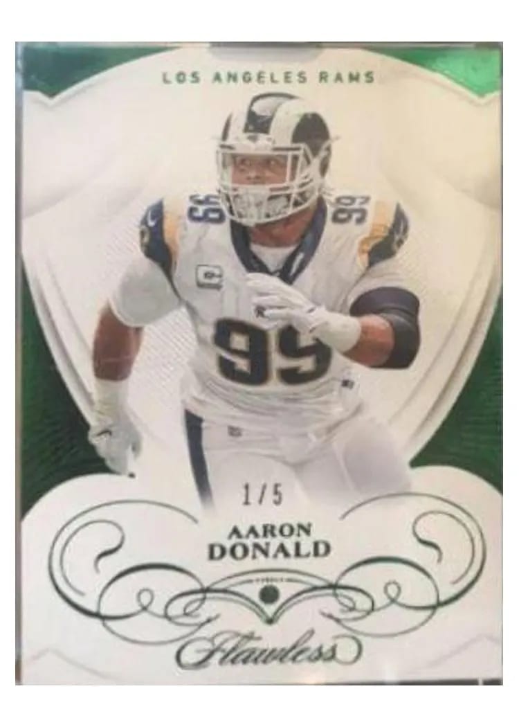 2019 Panini Flawless Base Ruby Aaron Donald #35 card