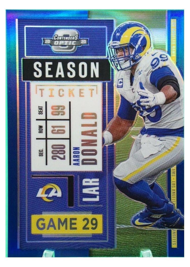 2020 Panini Contenders Optic Base Set Aaron Donald #34 card