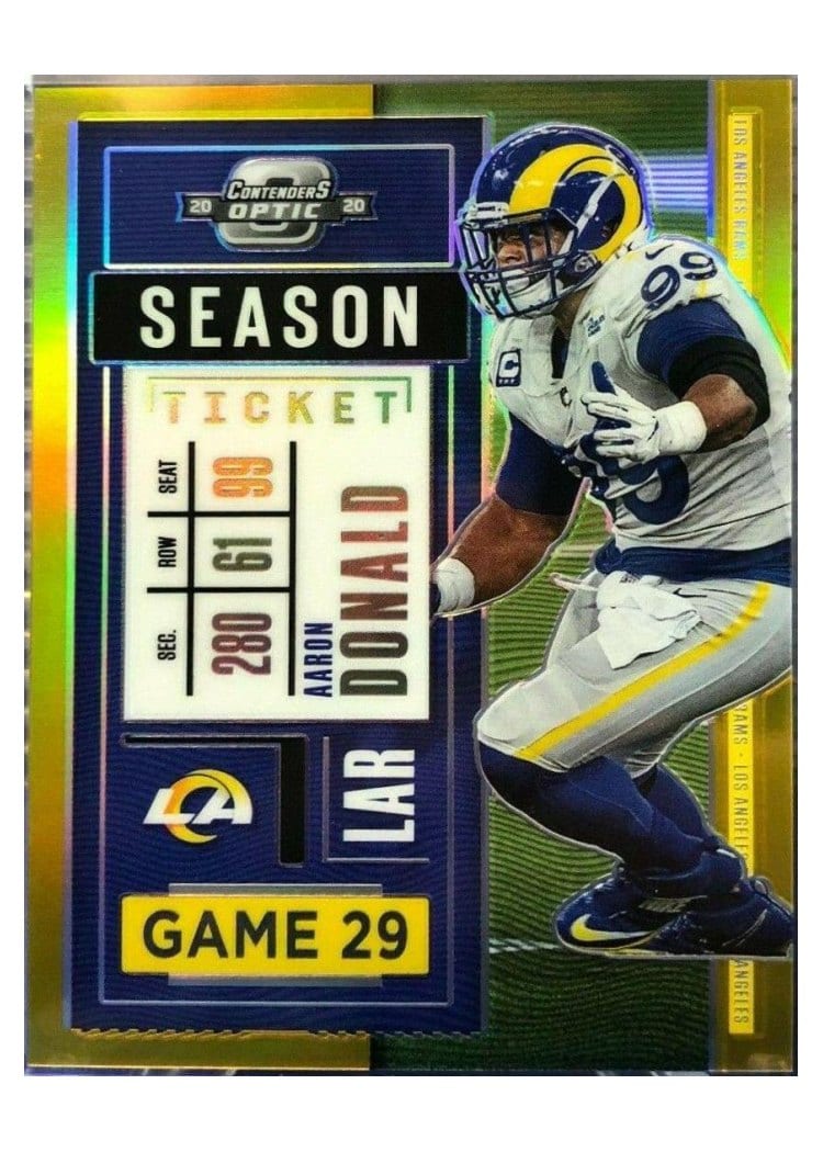 2020 Panini Contenders Optic Base Set Aaron Donald #34 card