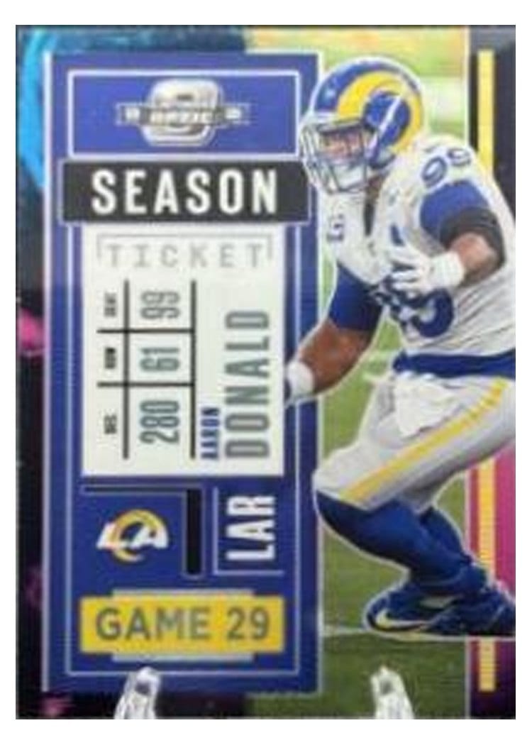 2020 Panini Contenders Optic Base Set Aaron Donald #34 card