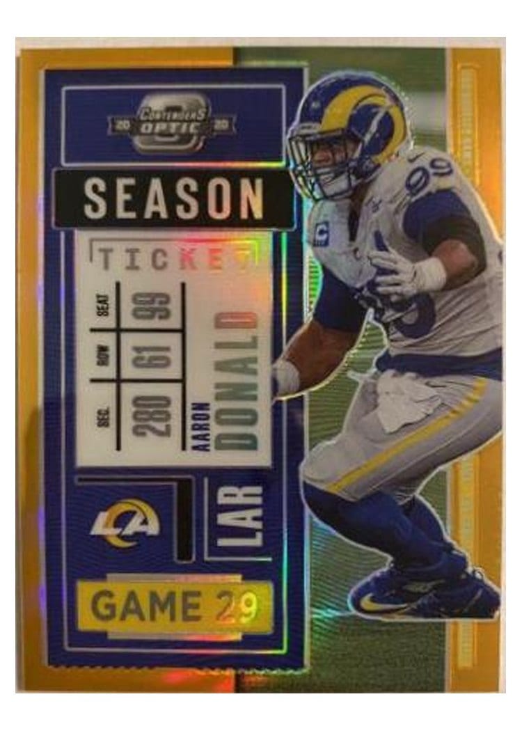 2020 Panini Contenders Optic Base Set Aaron Donald #34 card