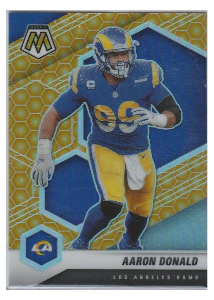 2021 Panini Mosaic Base Set Aaron Donald #120 card