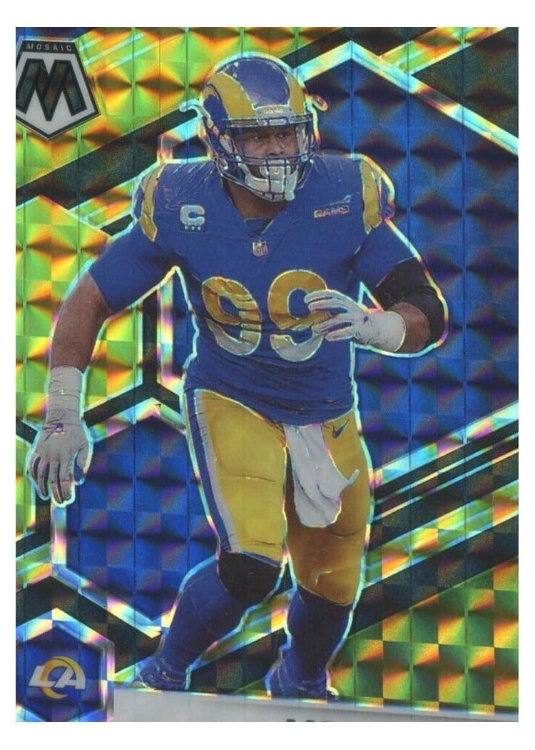 2021 Panini Mosaic Base Set Aaron Donald #120 card