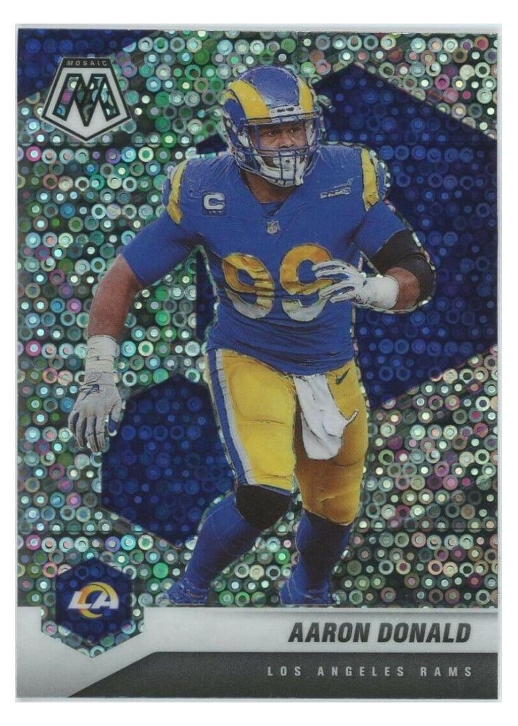 2021 Panini Mosaic Base Set Aaron Donald #120 card