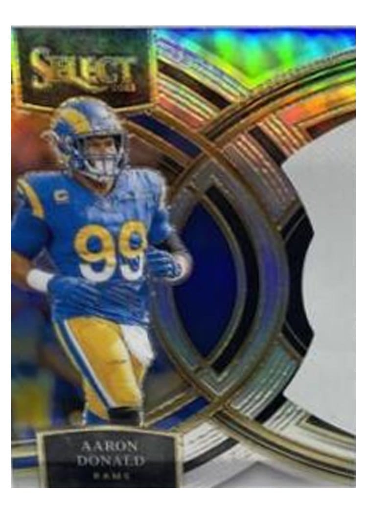 2023 Panini Select Base Set Aaron Donald Silver Prizm Die-Cut #113 card