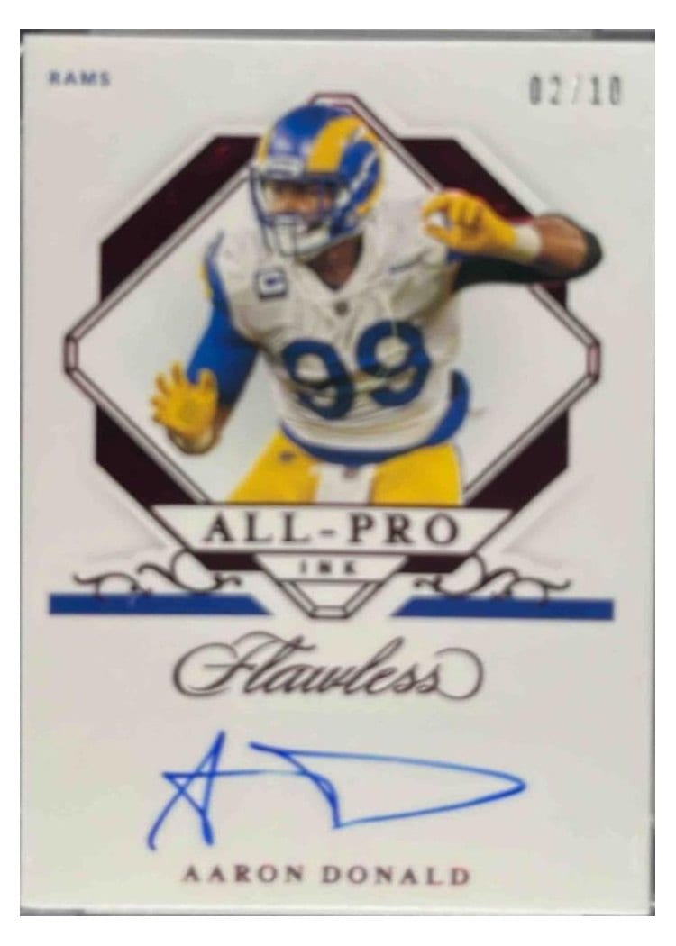 2024 Panini Flawless All-Pro Gem Aaron Donald #2 card