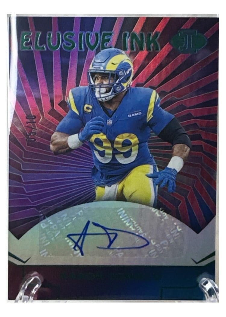 2024 Panini Illusions Elusive Ink Aaron Donald #10 card