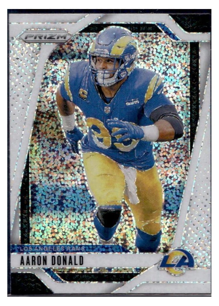 2024 Panini Prizm Base Set Aaron Donald White Sparkle #172 card