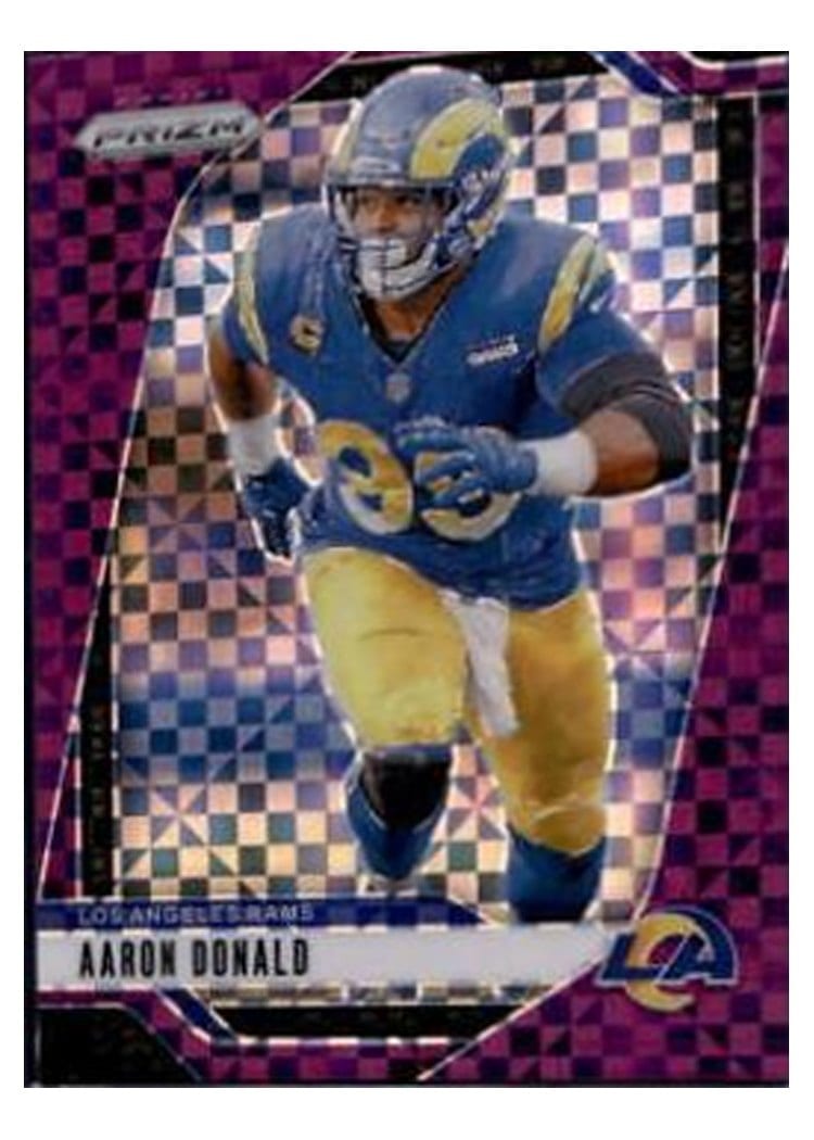 2024 Panini Prizm Base Set Aaron Donald Purple Power #172 card