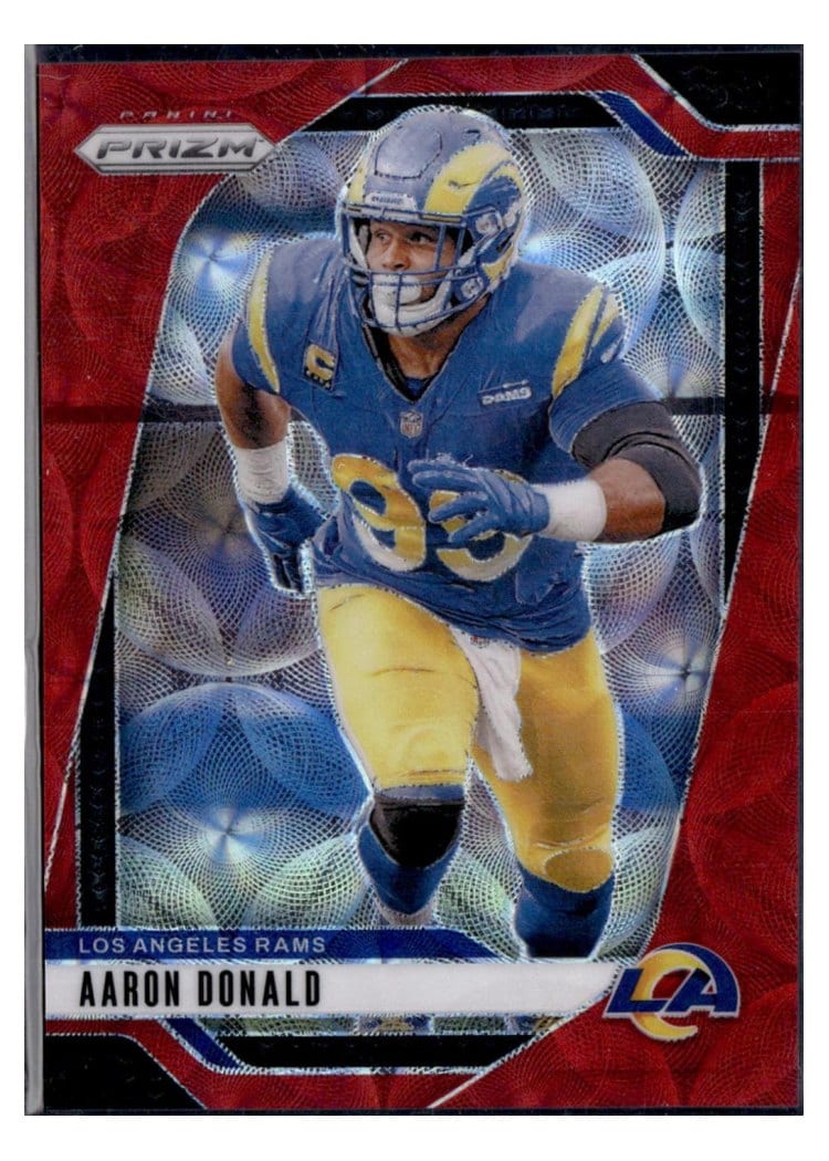 2024 Panini Prizm Base Set Aaron Donald Choice Red #172 card