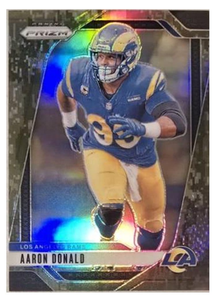2024 Panini Prizm Base Set Aaron Donald Forest Camo #172 card
