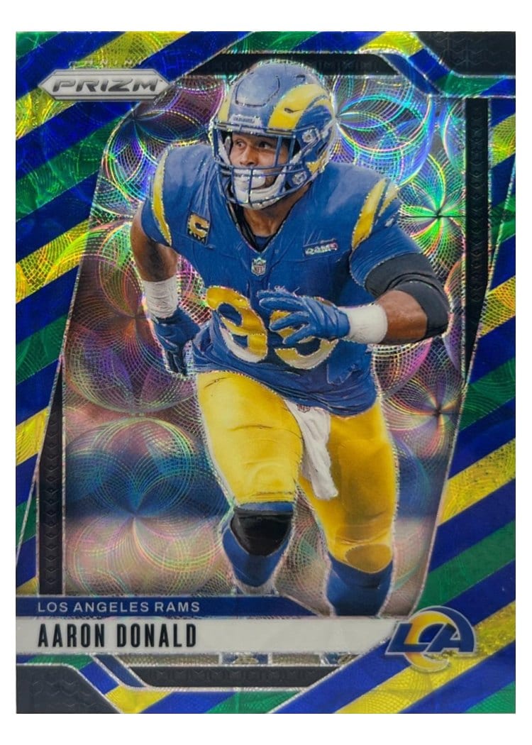 2024 Panini Prizm Base Set Aaron Donald Choice Nebula #172 card