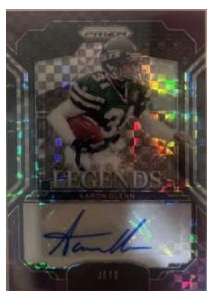 2024 Panini Prizm Franchise Legends Signatures Aaron Glenn #FL-AGN card