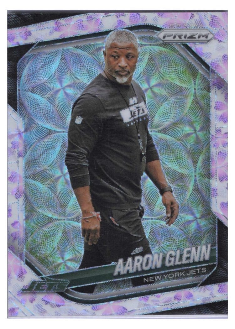 2025 Panini Prizm Base Set Aaron Glenn Plum Blossom #47 card