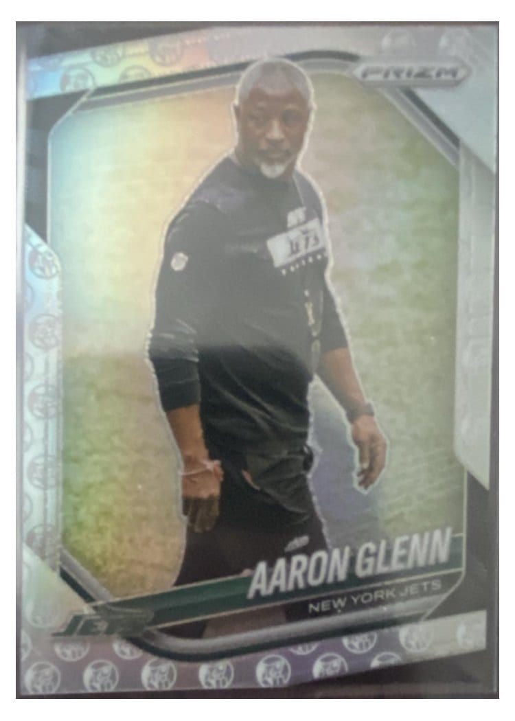 2025 Panini Prizm Base Set Aaron Glenn White Knight #47 card