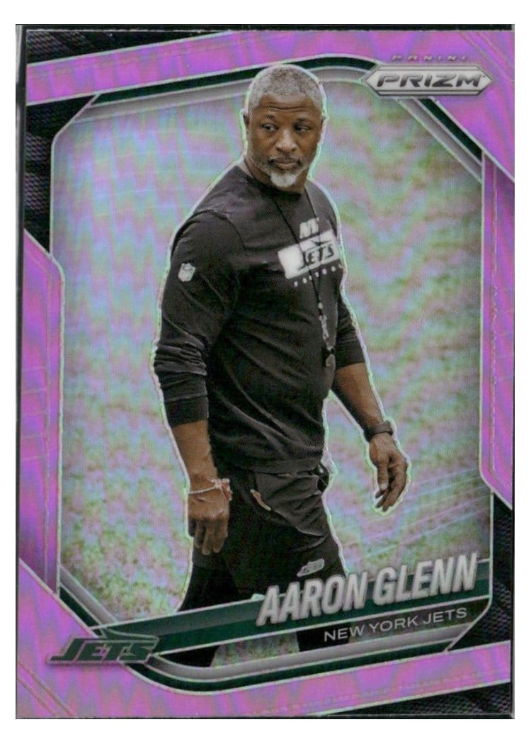 2025 Panini Prizm Base Set Aaron Glenn Pink #47 card