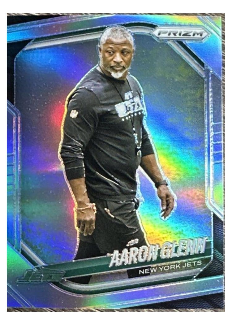 2025 Panini Prizm Base Set Aaron Glenn Silver #47 card