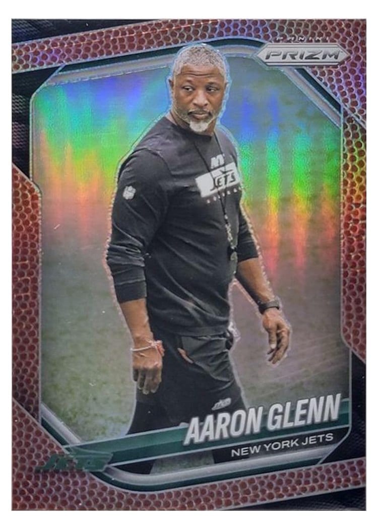 2025 Panini Prizm Base Set Aaron Glenn Pigskin #47 card