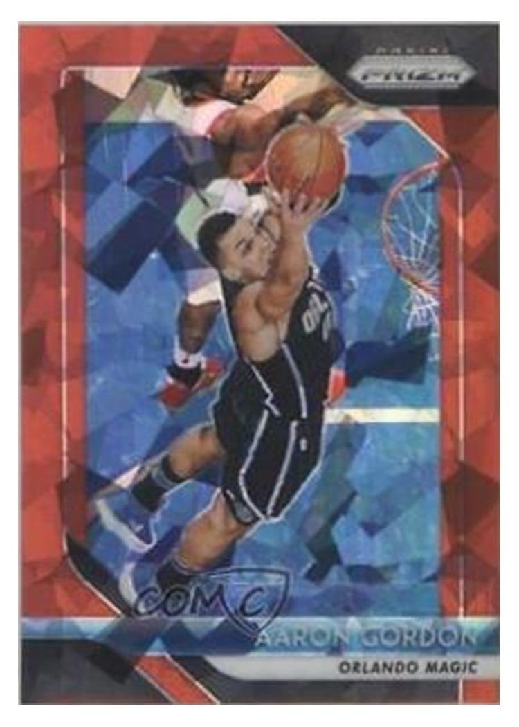 2018-19 Panini Prizm Base Set Aaron Gordon Red Ice Prizm #159 card