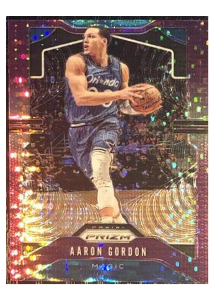 2019-20 Panini Prizm Base Set Aaron Gordon Purple Pulsar Prizm #190 card