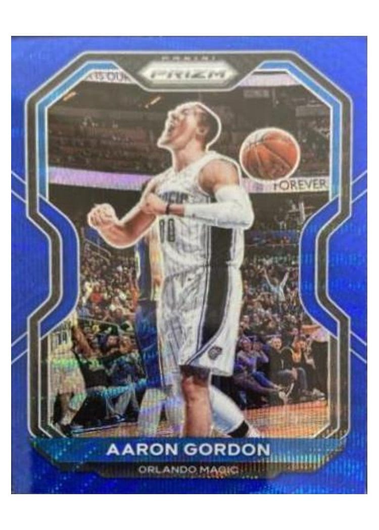 2020-21 Panini Prizm Base Set Aaron Gordon Blue Wave Prizm #148 card