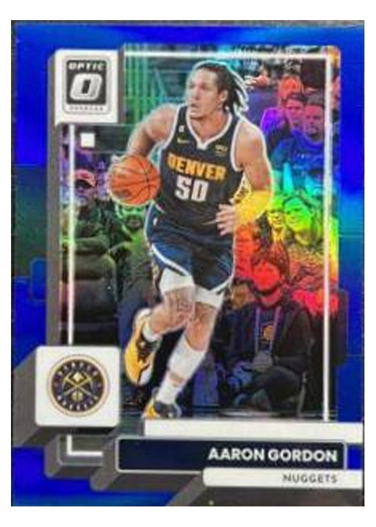 2022-23 Donruss Optic Base Set Aaron Gordon Blue #68 card