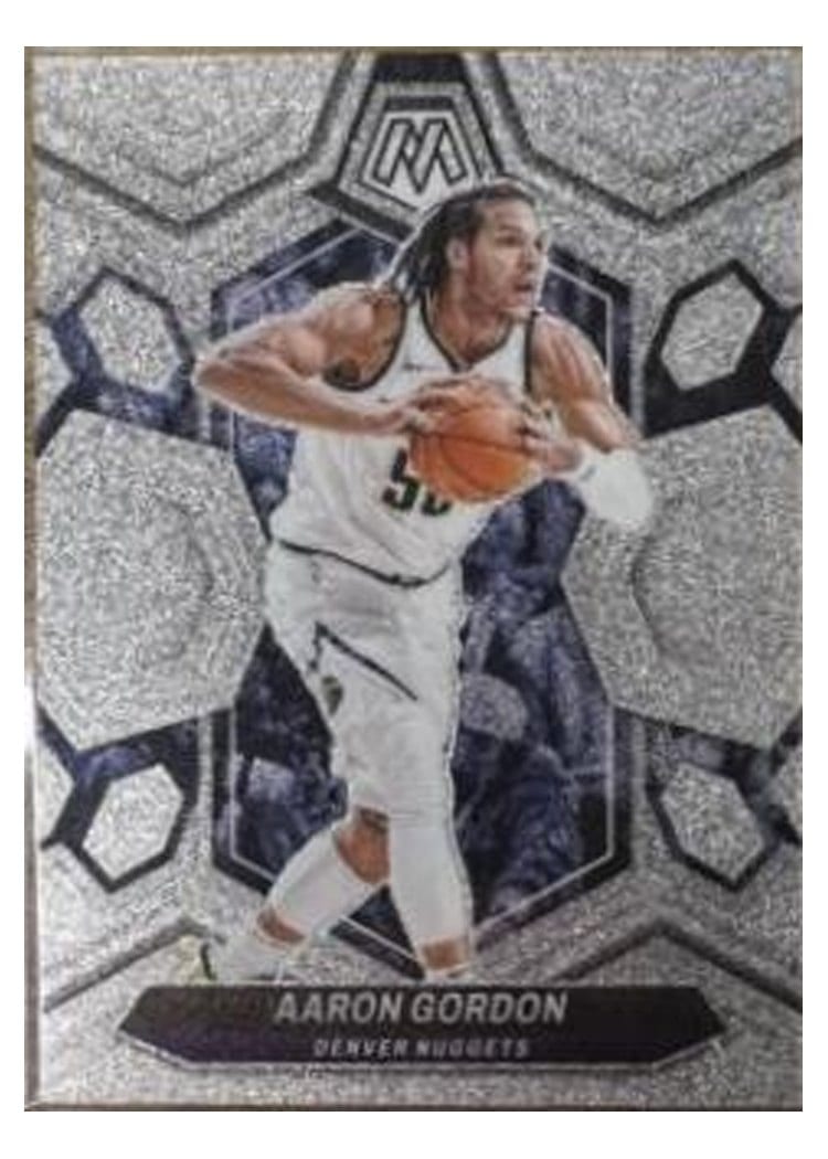 2023-24 Panini Mosaic Base Set Aaron Gordon Glitter #128 card