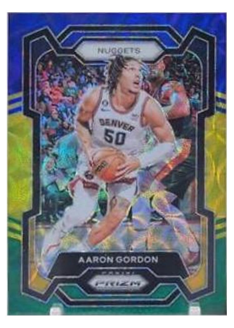 2023-24 Panini Prizm Base Set Aaron Gordon Choice Blue Yellow Green #12 card