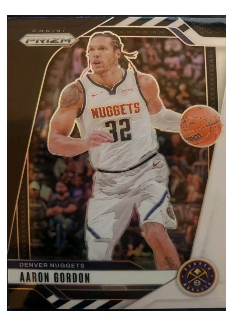 2024-25 Panini Prizm Base Set Aaron Gordon Black White #168 card