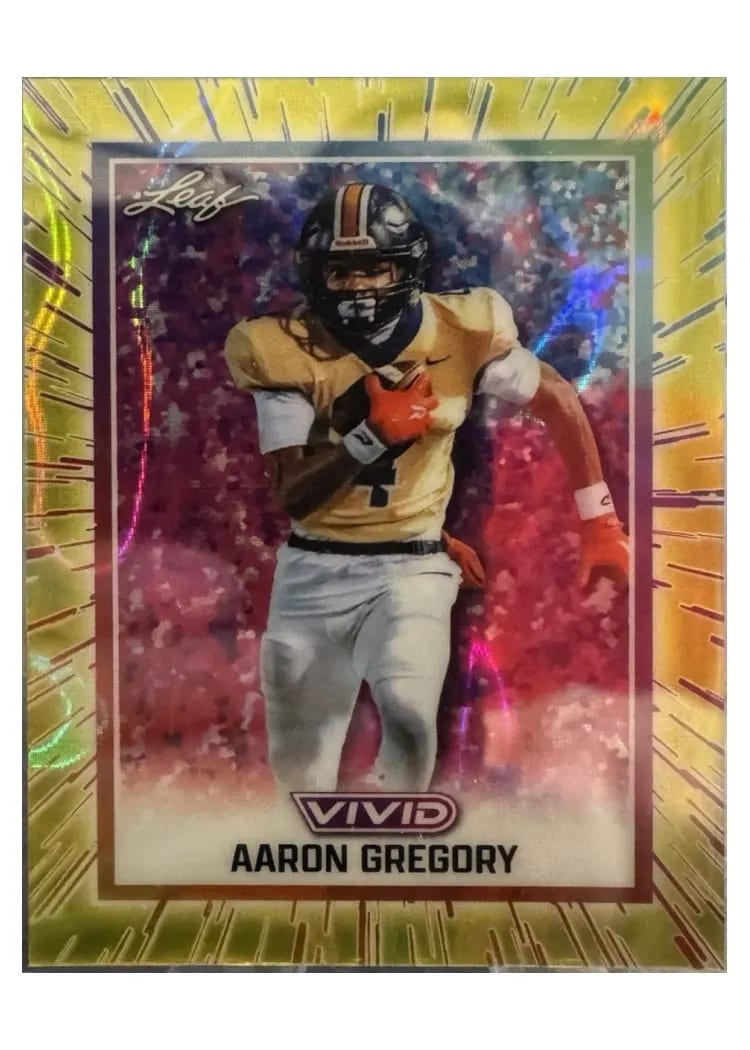 2025 Leaf Vivid Base Set Aaron Gregory #2 card