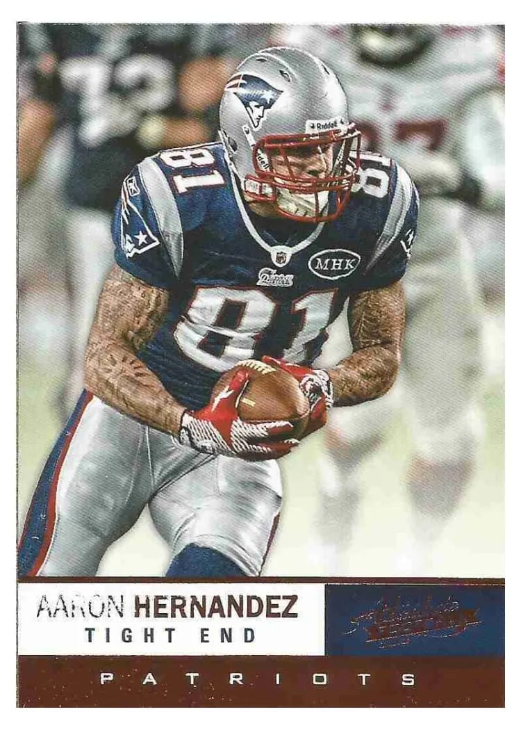 2012 Panini Absolute Aaron Hernandez #37 card