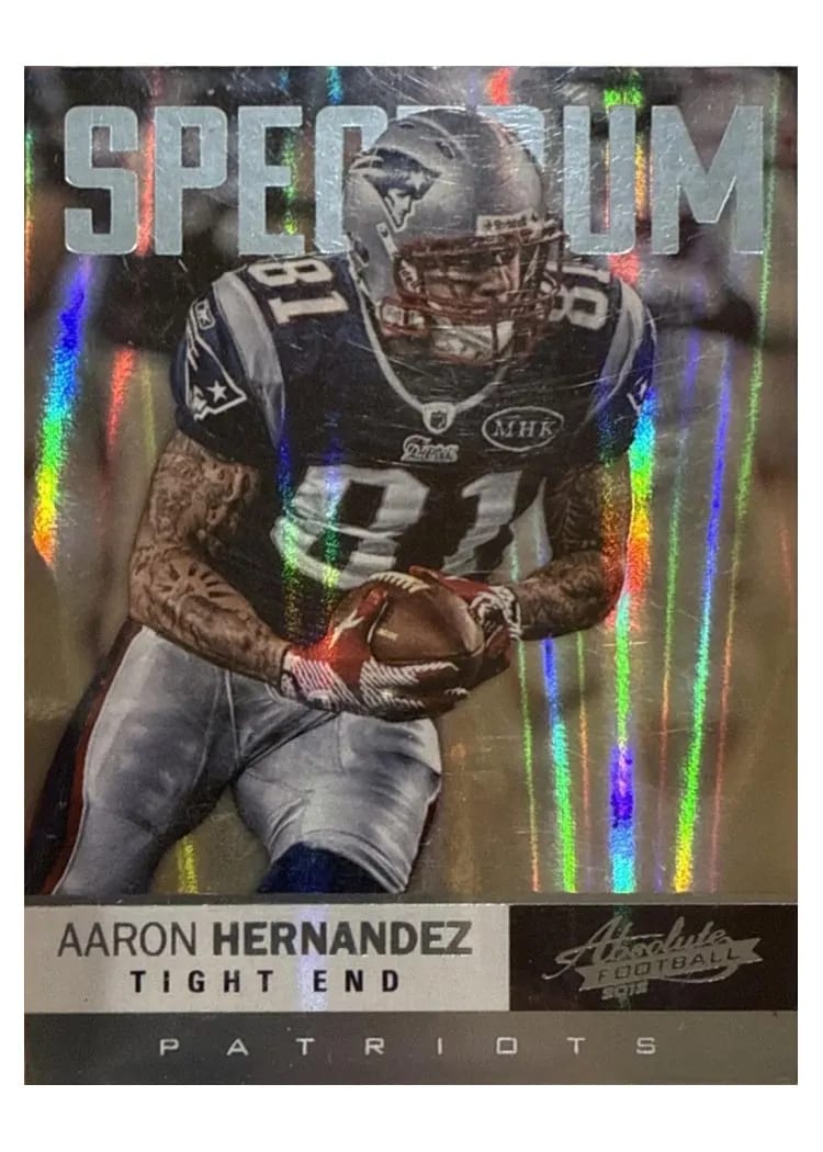 2012 Panini Absolute Aaron Hernandez #37 card