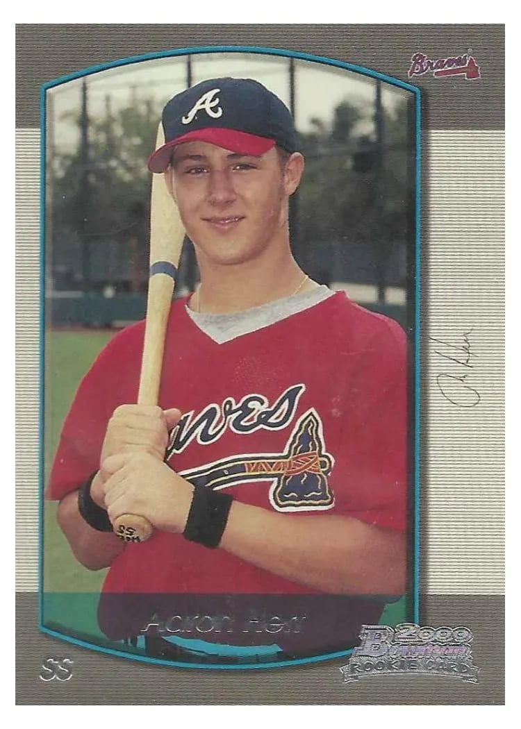 2000 Bowman Draft Picks Aaron Herr #95 card