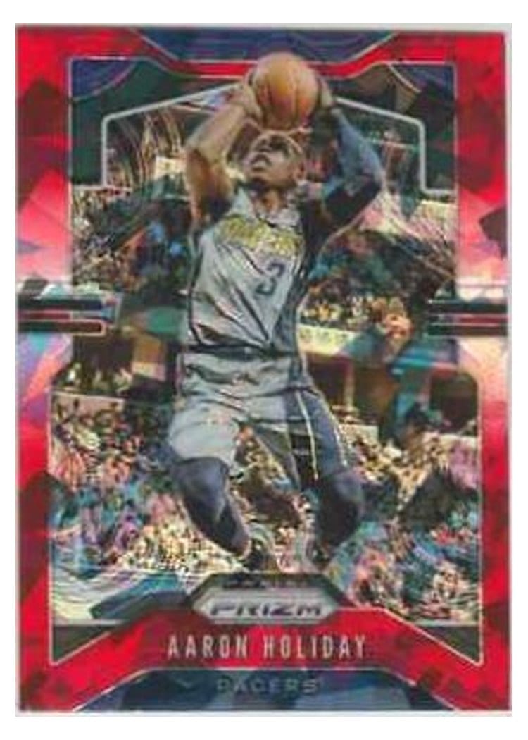 2019-20 Panini Prizm Base Set Aaron Holiday Red Ice Prizm #115 card