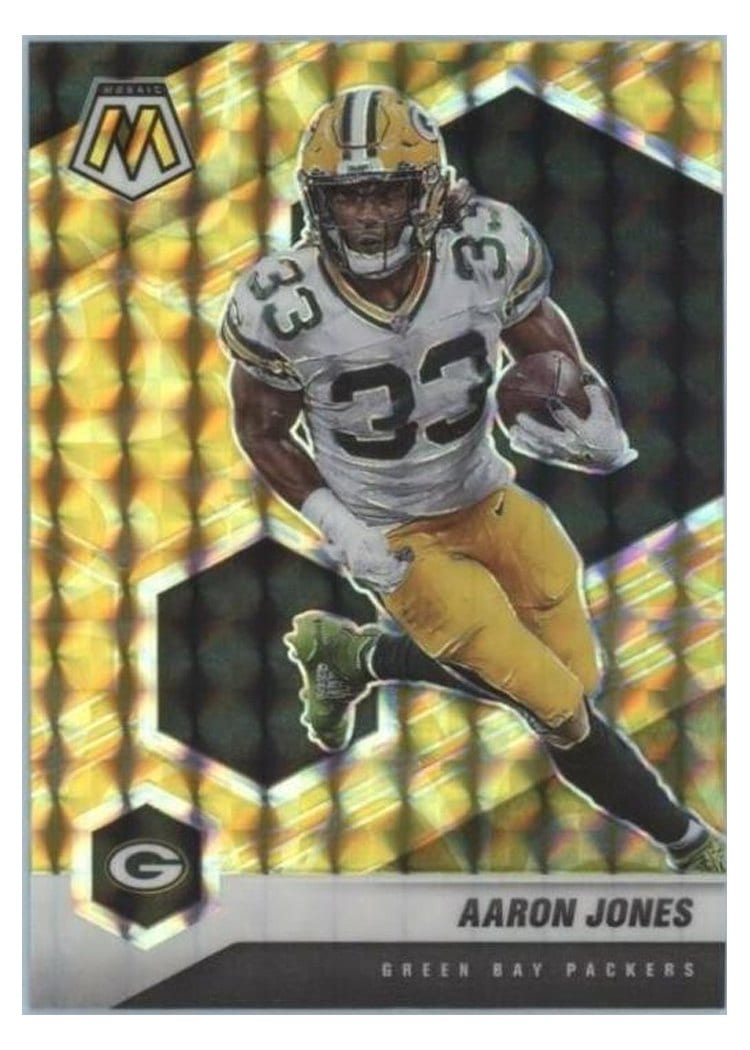 2021 Panini Mosaic Base Set Aaron Jones #81 card